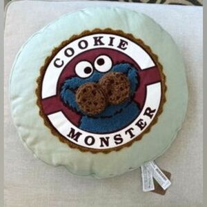 Cookie Monster Throw Pillow Zara Home Sesame Street Collaboration Cushion NEW!